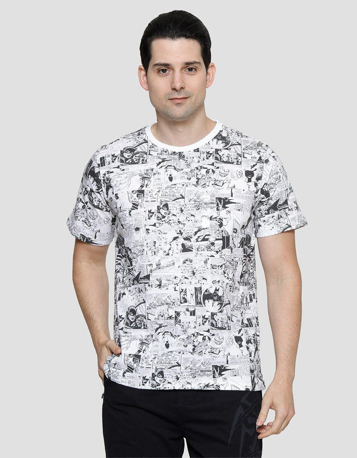 T Zone Wb Batman Anniversary - 4 Fullprint Kaos Lengan Pendek Pria