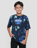 Nevada Tiedye Blue Neon Kaos Lengan Pendek Anak Laki-Laki