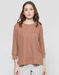 Connexion Waffle Plain Kaos Wanita