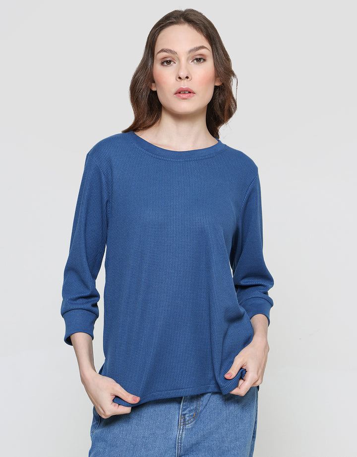 Connexion Waffle Plain Kaos Wanita