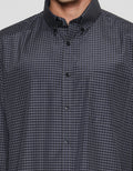Cole Men's Regular Checks Small Long Sleeve Shirt