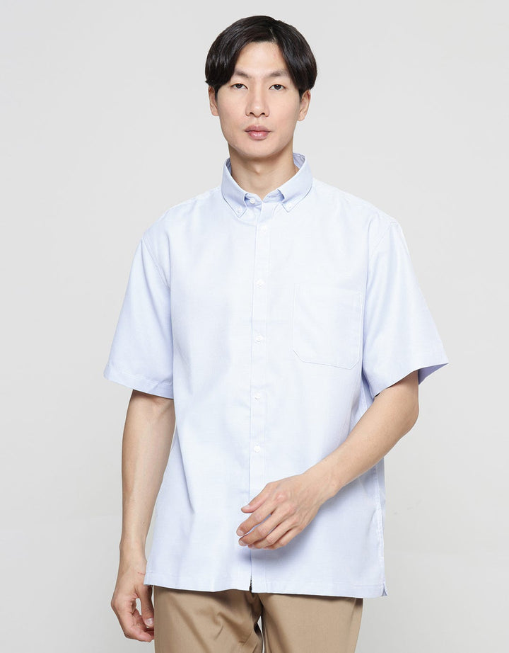 Cole Texture Diamond Dobby Cvc Men's Regular Short Sleeve Shirt