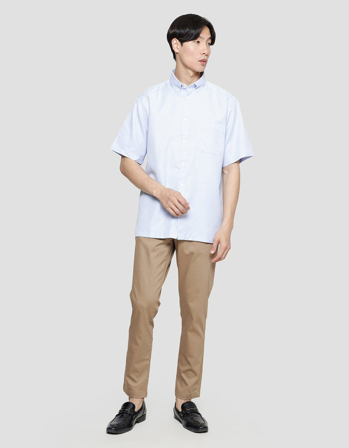 Cole Texture Diamond Dobby Cvc Men's Regular Short Sleeve Shirt