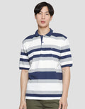 Nevada Stripe Jersey Polo Shirt Pria