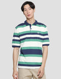 Nevada Stripe Jersey Polo Shirt Pria