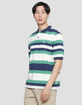 Nevada Stripe Jersey Polo Shirt Pria
