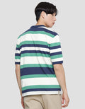 Nevada Stripe Jersey Polo Shirt Pria