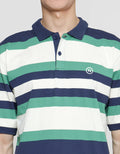 Nevada Stripe Jersey Polo Shirt Pria