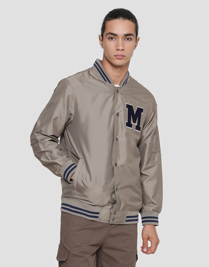 Nevada Woven Varsity Patches M Jaket Pria