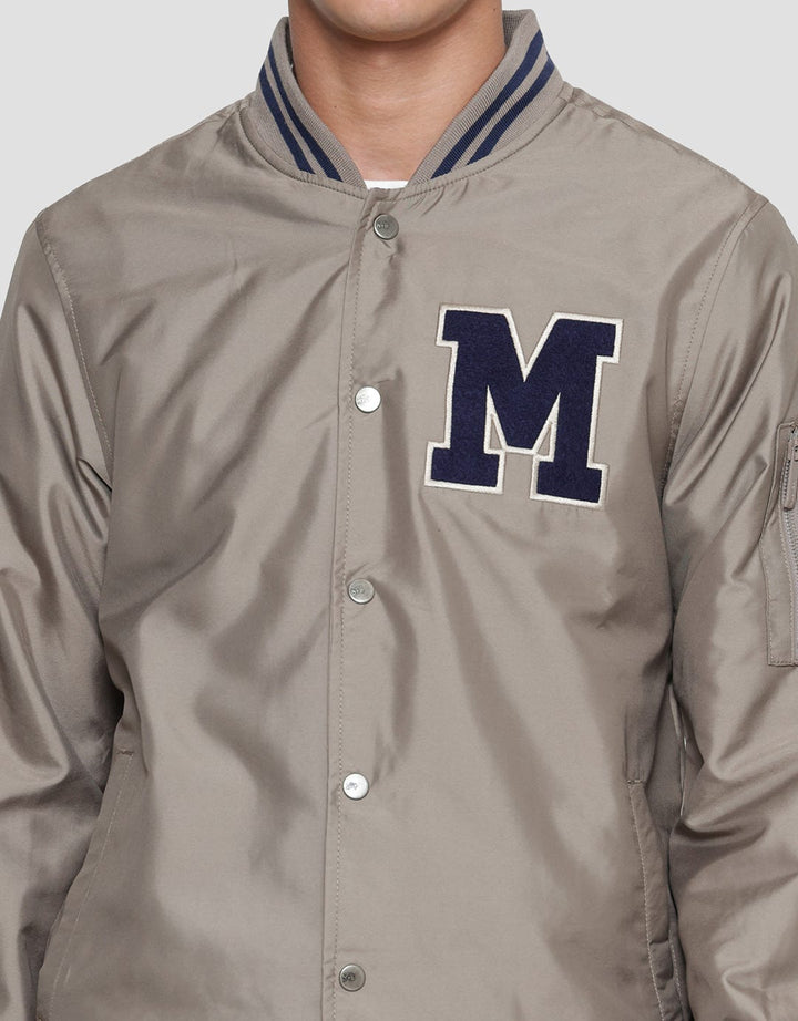 Nevada Woven Varsity Patches M Jaket Pria