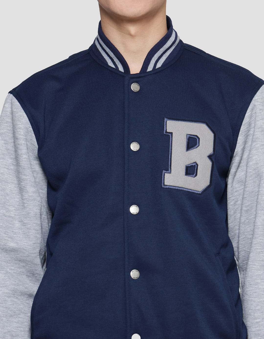 Nevada Jaket Knit Varsity Pria Print