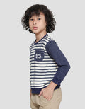 Little M Stripe Mobil Beep Beep Sweater Anak Laki-laki