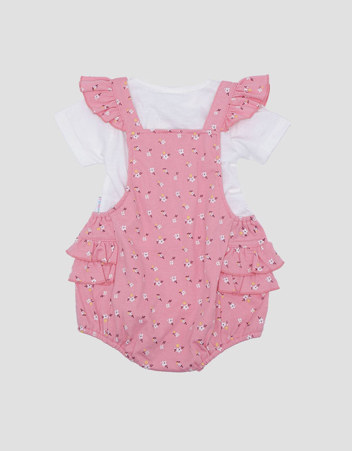 Pipiniko Set Romper Love Jumpsuit Anak Perempuan