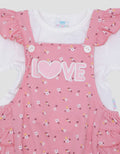 Pipiniko Set Romper Love Jumpsuit Anak Perempuan