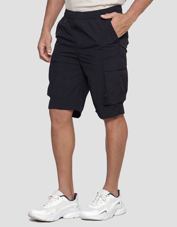 Details Hidden Zipper Regular Fit Men's Cargo Shorts