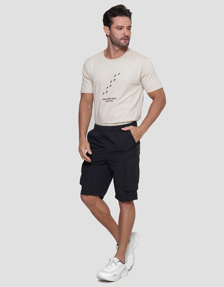 Details Hidden Zipper Regular Fit Men's Cargo Shorts