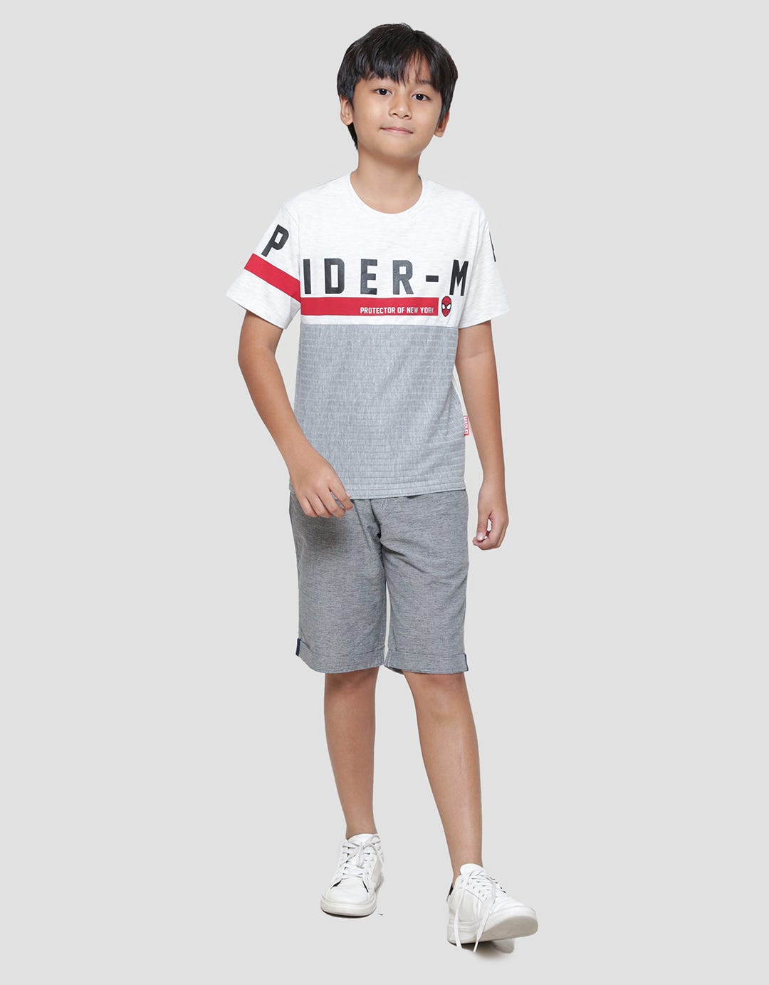 Marvel Spiderman Protector Cutsewn Kaos Lengan Pendek Anak Laki-Laki