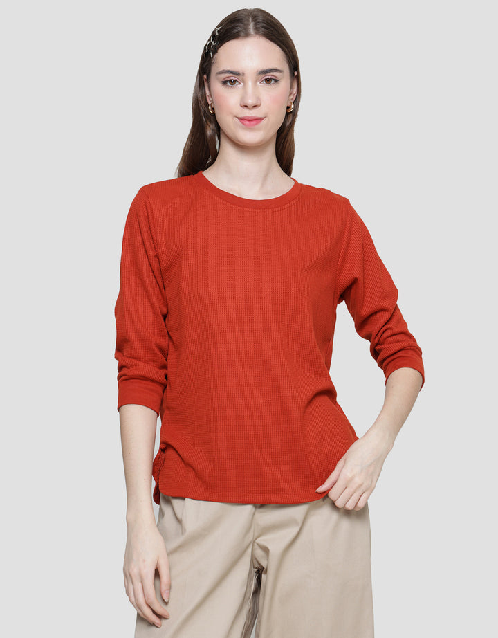 Connexion Waffle Plain Kaos Wanita