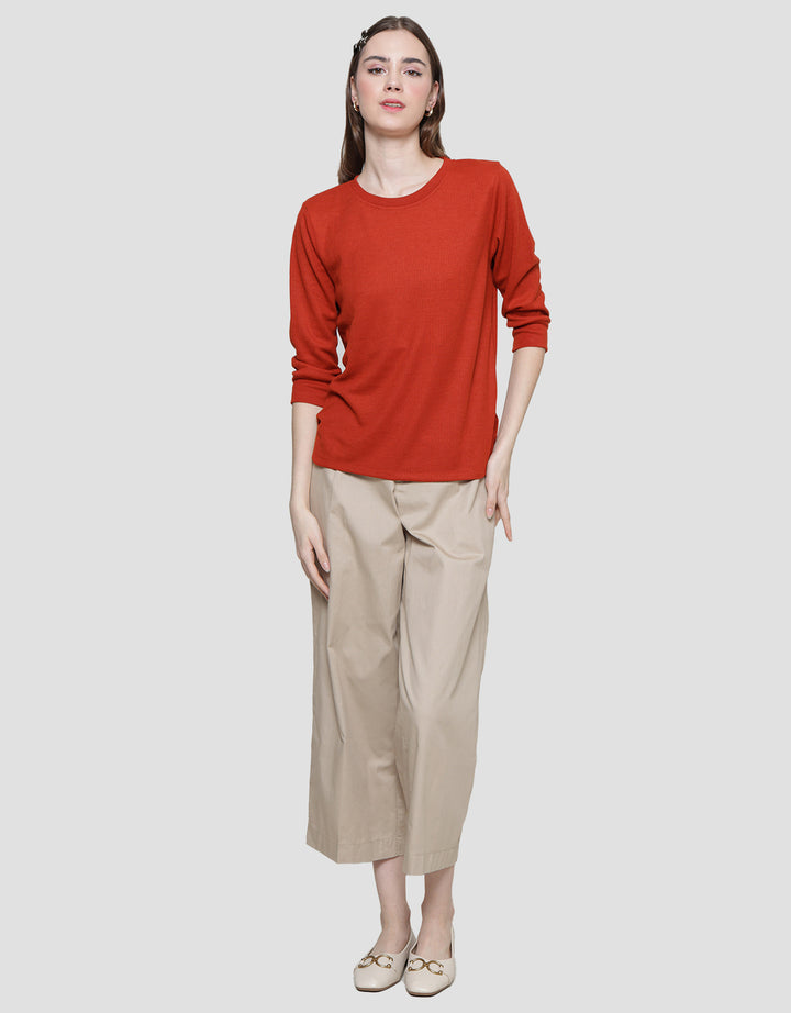 Connexion Waffle Plain Kaos Wanita