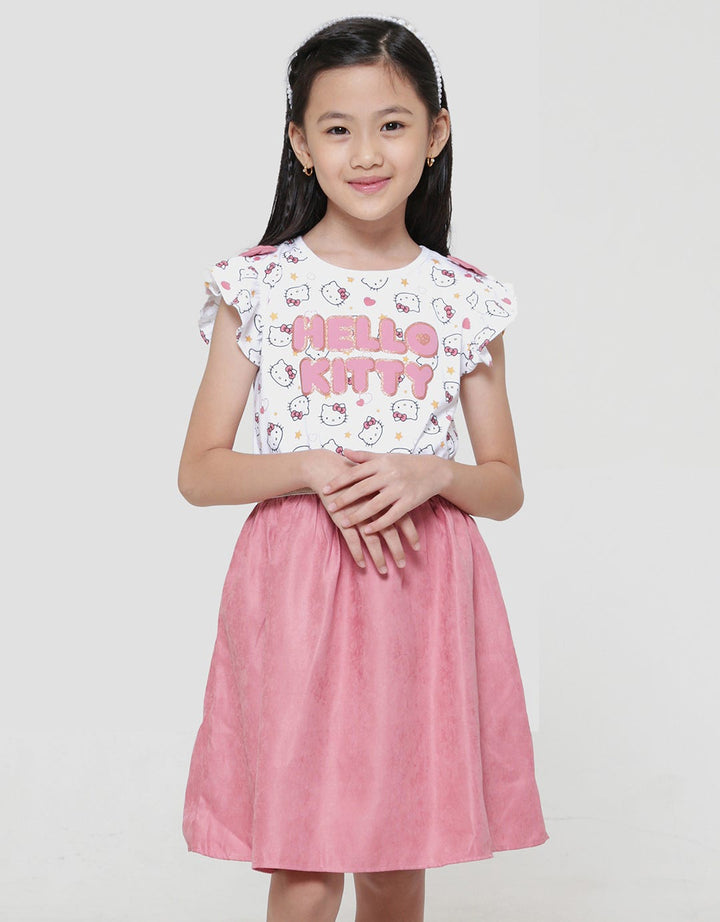 Character Hello Kitty Midi Dress Anak Perempuan