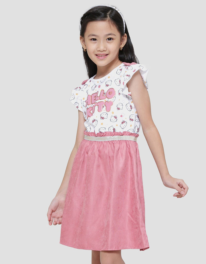 Character Hello Kitty Midi Dress Anak Perempuan
