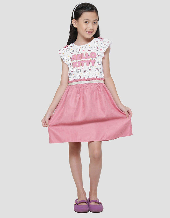 Character Hello Kitty Midi Dress Anak Perempuan