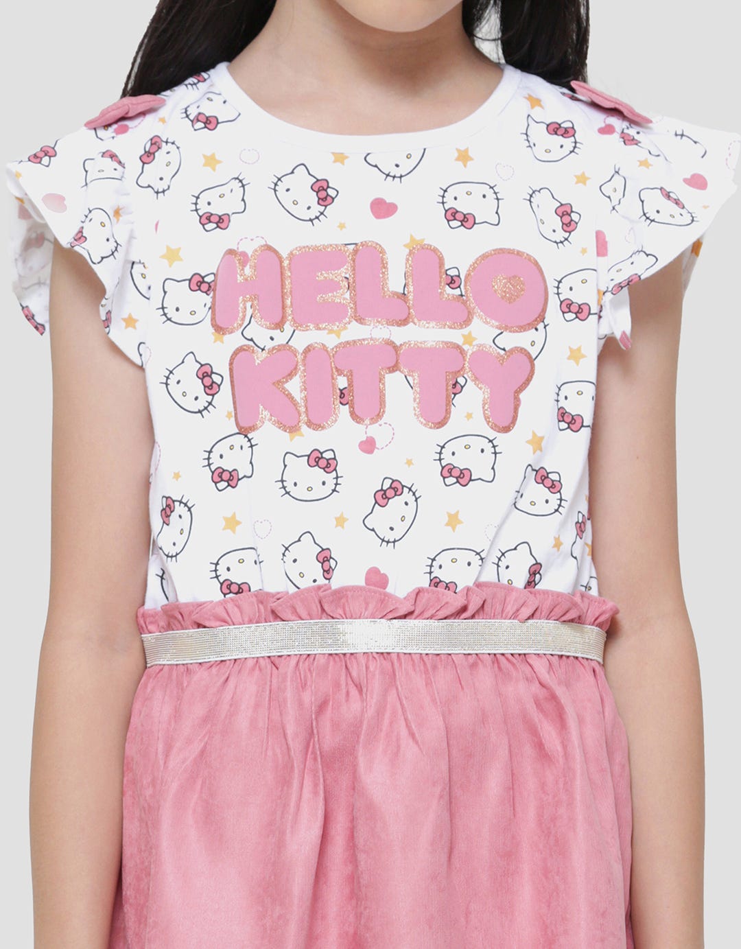 Character Hello Kitty Midi Dress Anak Perempuan