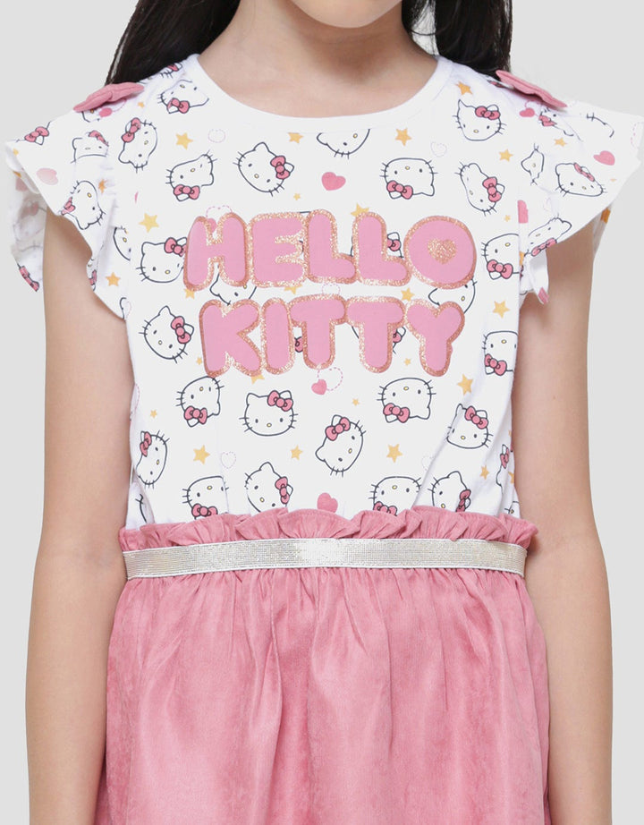 Character Hello Kitty Midi Dress Anak Perempuan