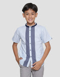 Nevada Casual Linen Slub Print Short Sleeve Koko Boys