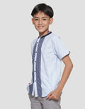 Nevada Casual Linen Slub Print Short Sleeve Koko Boys
