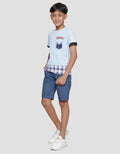 Marvel Spiderman Check Spidey Jump Boys Short Sleeve T-Shirt