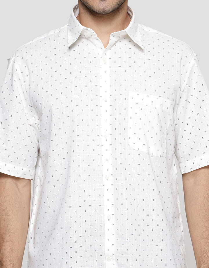 Cole Slub Print Men's Short Sleeve Shirt
