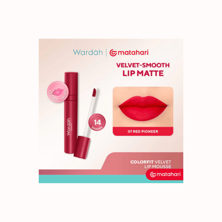 Wardah Colorfit Velvet Matte Lip Mousse 18 Serene Sienna 4 g