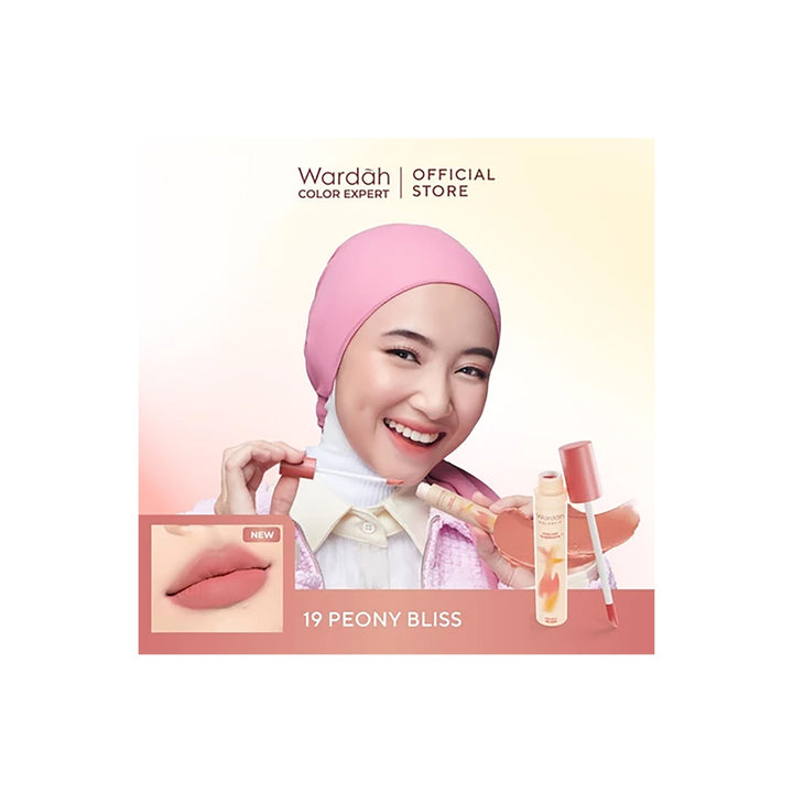 Wardah Colorfit Velvet Matte Lip Mousse 19 Peony Bliss 4 g