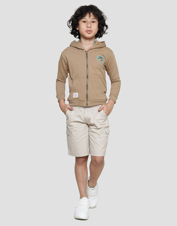 Little M Terry Dino Boys Jacket Application