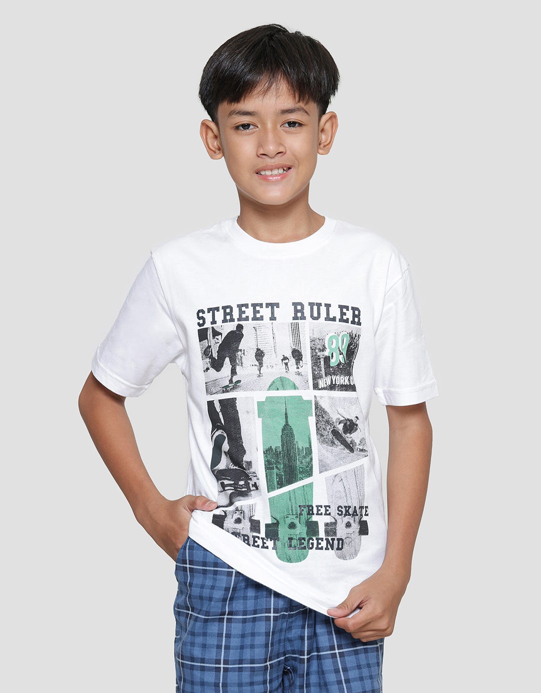 Nevada Street Ruler Kaos Anak Laki-laki