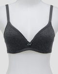 Nevada Non Wired Solid With Lined Lace Non Push Up Regular Bra Wanita