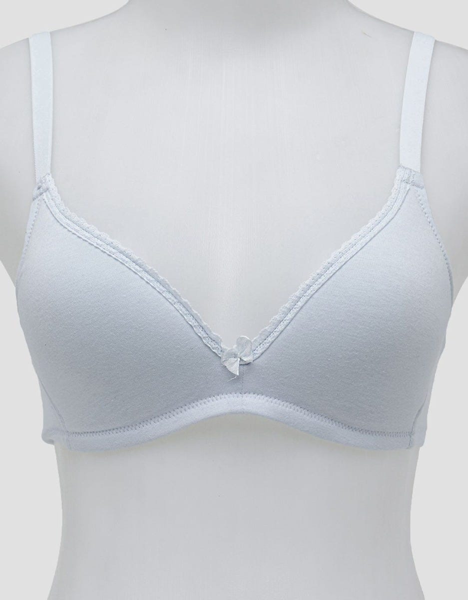 Nevada Non Wired Solid With Lined Lace Non Push Up Regular Bra Wanita