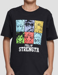 Aero Anime Full Of Strength Boys Short Sleeve T-Shirt