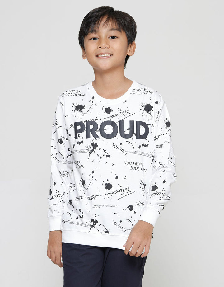 Aero Sweater Anak Laki-laki Print Proud