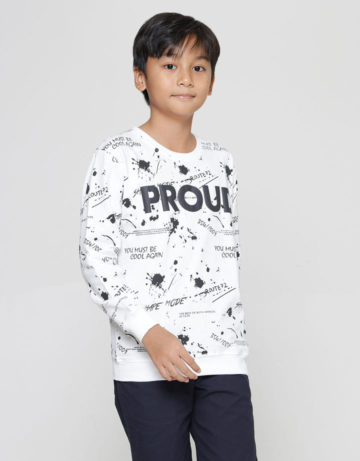 Aero Sweater Anak Laki-laki Print Proud