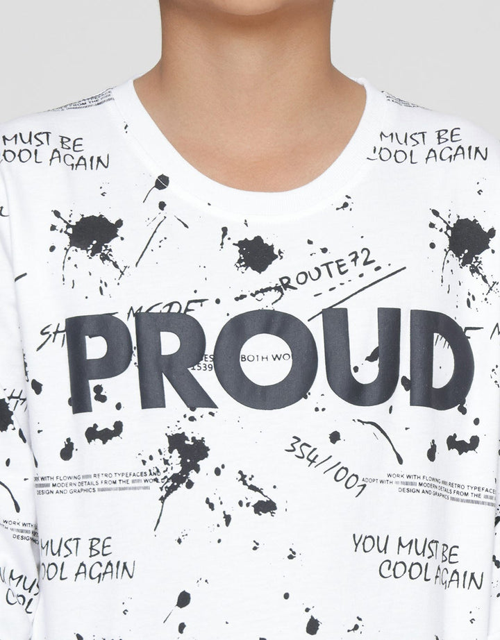 Aero Sweater Anak Laki-laki Print Proud