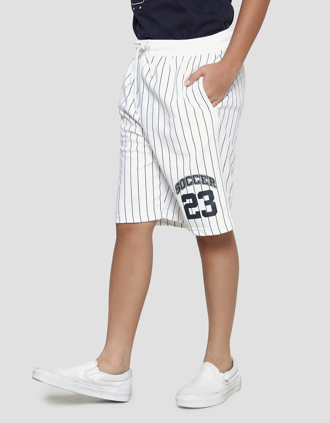 Aero Terry Stripe Soccer 23 Celana Pendek Anak Laki-Laki