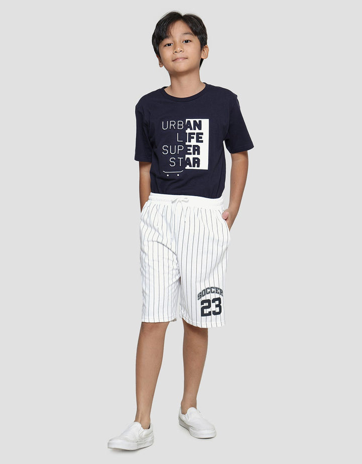 Aero Terry Stripe Soccer 23 Celana Pendek Anak Laki-Laki