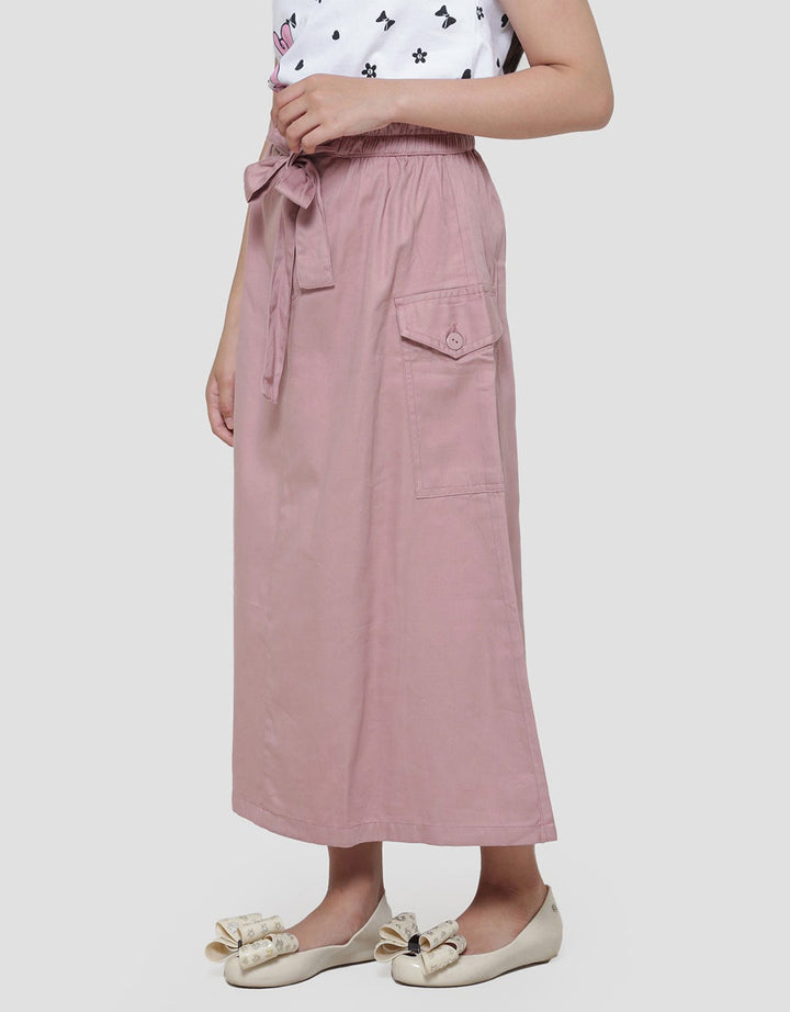 Nevada Tali Pinggang With 2 Front Pocket Rok Maxi Anak Perempuan