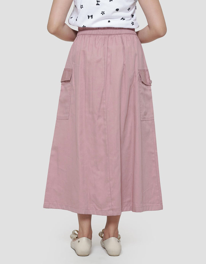 Nevada Tali Pinggang With 2 Front Pocket Rok Maxi Anak Perempuan