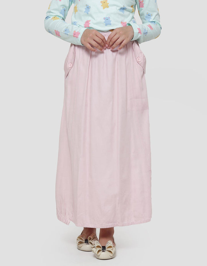 Nevada Wide With Basic Pocket Girls Maxi Skirt