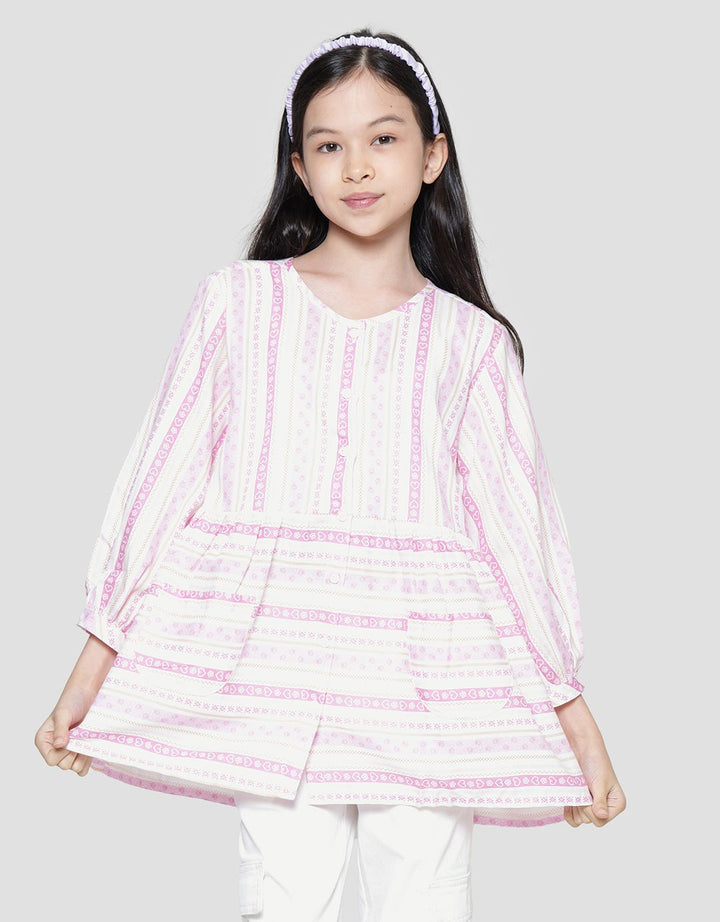 Nevada Baby Doll Stripe Blouse Anak Perempuan