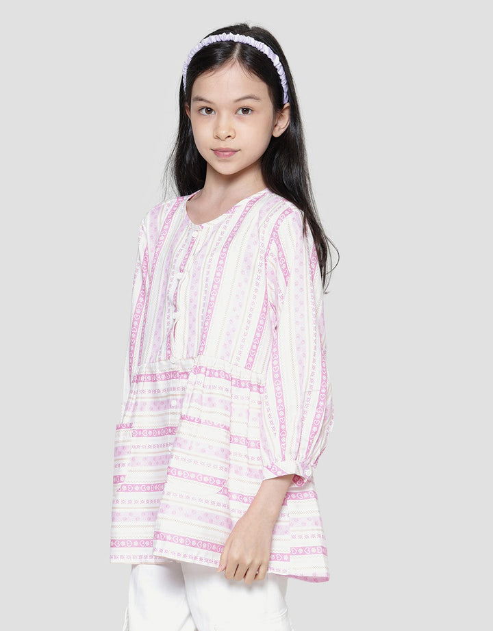 Nevada Baby Doll Stripe Blouse Anak Perempuan