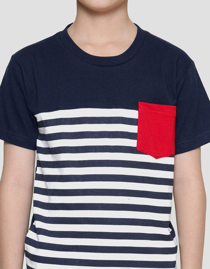 Little M Cut N Sewn Kaos Lengan Pendek Anak Laki-Laki